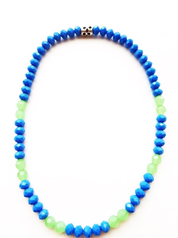 Halskette aus Glasschliffperlen - MSK 1061