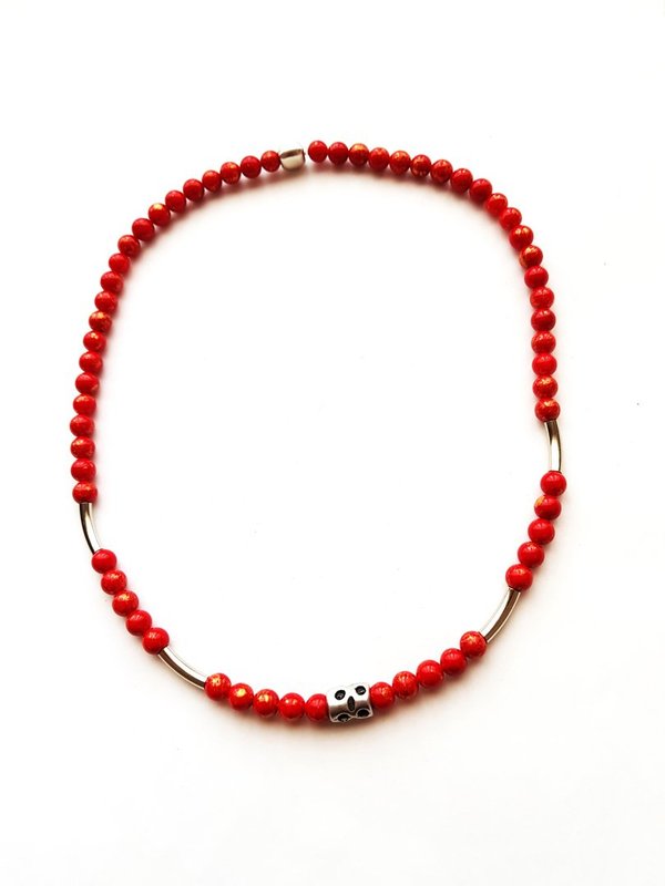 Halskette aus Natursteinen Jade – ESK 1013