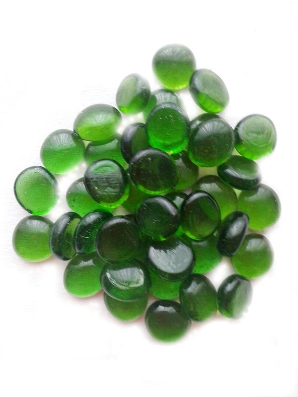 Glas Nuggets in grün 15-20mm – TFY1004