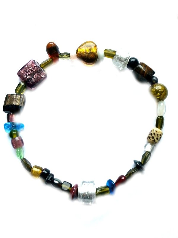 Halskette aus Glasperlenmix – MSK 1014